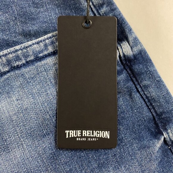 NWT True Religion Geno Relaxed Slim Jeans Men's 42 Stretch Medium Ink Blue SN - Picture 9 of 16